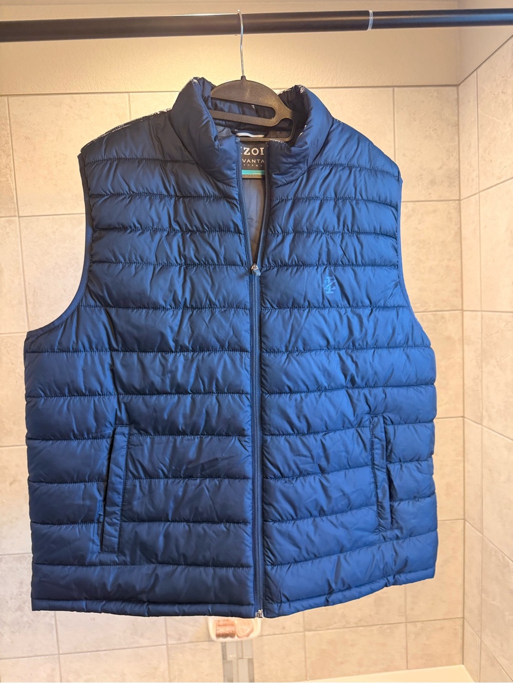 Izod Navy Quilted Packable Puffer Vest